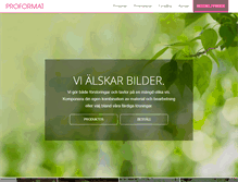 Tablet Screenshot of proformat.se